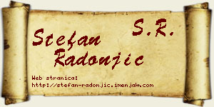 Stefan Radonjić vizit kartica